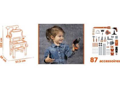 Smoby B&D Velká pracovní dílna s jeřábem