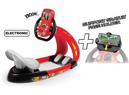 Smoby Cars 3 Trenažér V8 Driver s držákem pro Smartphone