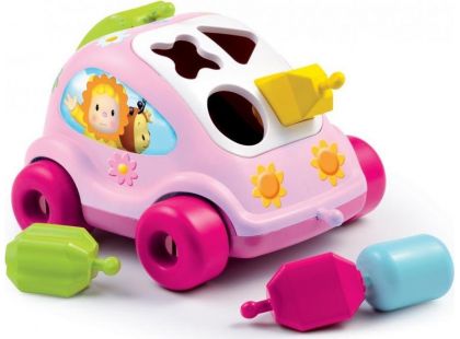 Smoby Cotoons Vkládačka autíčko - Růžové auto