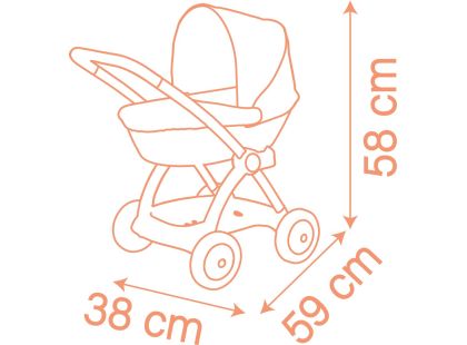 Smoby Kočárek hluboký pro panenky