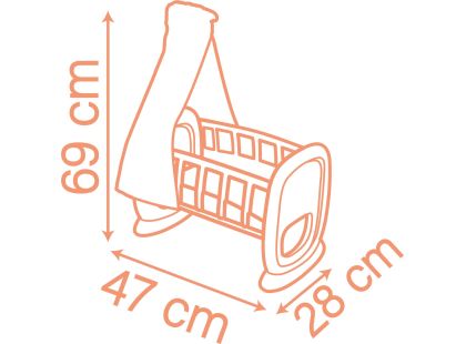 Smoby Kolébka s nebesy pro panenky Smoby Kolébka s nebesy pro panenky
