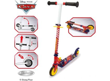 Smoby Koloběžka Cars skládací se 2 kolečky - Poškozený obal