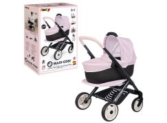 Smoby Kombinovaný kočárek Maxi Cosi pro panenky světle růžový