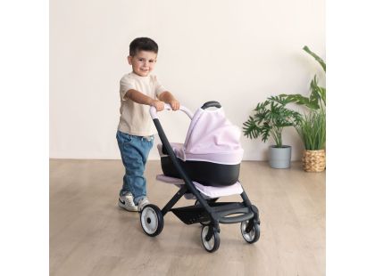 Smoby Kombinovaný kočárek Maxi Cosi pro panenky světle růžový