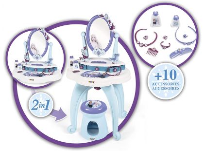 Smoby Ledové království Toaletní stolek 2 v 1 se židličkou - Poškozený obal