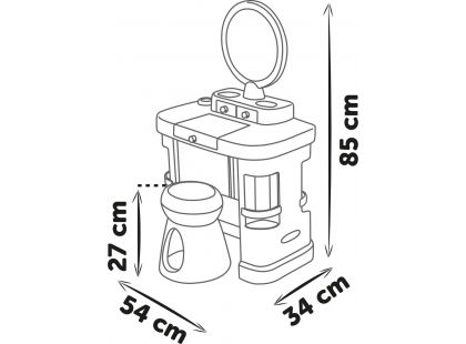 Smoby My Beauty Toaletní stolek se židličkou - Poškozený obal