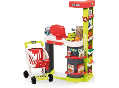 Smoby Obchod City Shop červeno-zelený