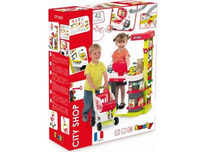 Smoby Obchod City Shop červeno-zelený