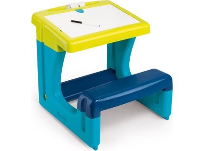 Smoby Psací stůl s lavicí modrý - Poškozený obal