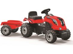 Smoby Šlapací traktor Farmer XL červený s vozíkem