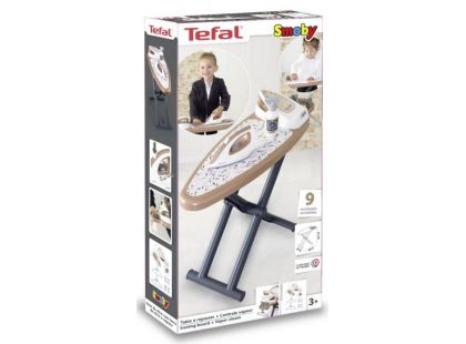 Smoby Tefal Žehlící prkno a žehlička se základnou