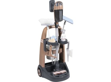 Smoby Vozík pro malou uklízečku s tyčovým vysavačem Rowenta