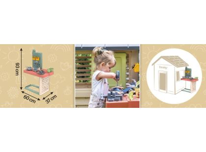 Smoby Zahradní dílna pro kutily k domečku Life