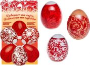 Anděl Smršťovací dekorace na vejce se stojánky 10 ks červené