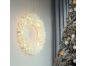 Solight LED dřevěný vánoční věnec, 10x LED, bílá, 30cm, časovač, 2x AA - Poškozený obal 4