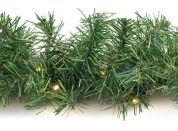 Solight LED vánoční girlanda s jehličím, 7m, 112x LED, časovač, 230V, IP44