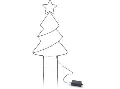 Solight LED venkovní dekorace vánoční stromeček, 85x LED, časovač, 68cm, 3x AA