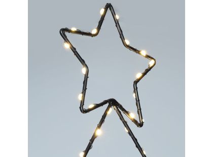 Solight LED venkovní dekorace vánoční stromeček, 85x LED, časovač, 68cm, 3x AA