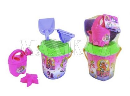 Souprava na písek srdce s konvičkou Filly Princess