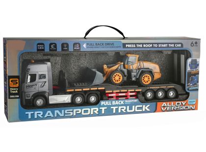 Sparkys 1:24 Kovový Kamion pro přepravu aut s nakladačem