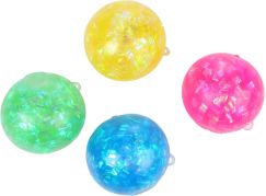 Sparkys Antistresový mačkací Třpytivý Vodní Míček 7 cm