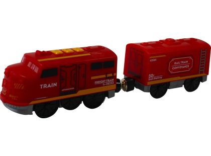 Sparkys BABU vláčky - Elektrický vláček červený - set 2 ks