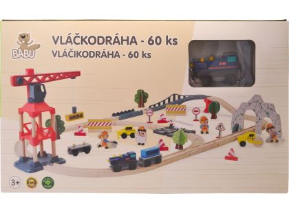 Sparkys BABU vláčky - Vláčkodráha s jeřábem