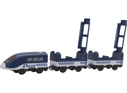 Sparkys BABU vláčky - Vlak Policie s vagóny na baterie
