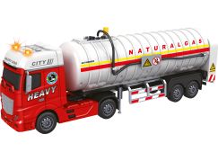 Sparkys CITY SERVICE CAR - 1:12 - Tahač s cisternou na zemní plyn (se zvukem a světly)