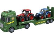Sparkys CITY SERVICE CAR - 1:12 Farmářský tahač s vlekem a 2 traktory