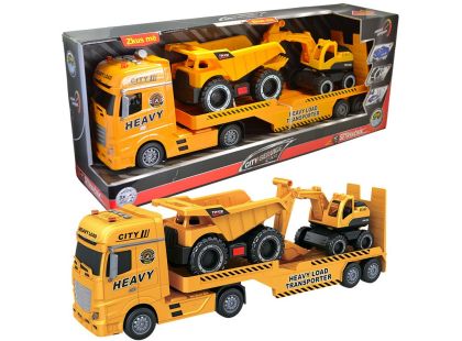 Sparkys CITY SERVICE CAR - 1:12 Tahač s bagrem a nákladním autem