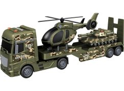Sparkys CITY SERVICE CAR - 1:12 Vojenský tahač s vrtulníkem a tankem