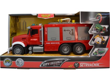 Sparkys CITY SERVICE CAR - 1:14 - Hasičský vůz (se zvukem, světly, stříkací vodou a dalšími funkcemi)