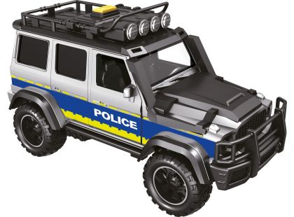 Sparkys CITY SERVICE CAR - 1:14 - Policejní auto s přívěsem a koněm (se zvukem a světly)