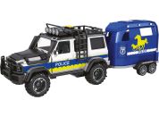 Sparkys CITY SERVICE CAR - 1:14 - Policejní auto s přívěsem a koněm (se zvukem a světly)