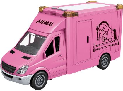 Sparkys CITY SERVICE CAR - 1:14 Transport koní - růžový