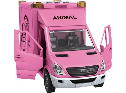 Sparkys CITY SERVICE CAR - 1:14 Transport koní - růžový