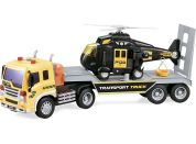 Sparkys CITY SERVICE CAR - 1:16 Tahač s návěsem a vrtulníkem 571C