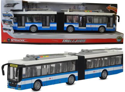 Sparkys CITY SERVICE CAR - 1:16 Trolejbus kloubový modro-bílý