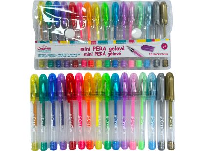 Sparkys CreaFun - Gelová mini pera 16 barev
