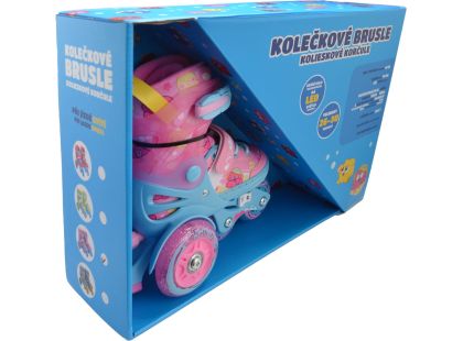 Sparkys Dětské svítící kolečkové brusle - Růžové (vel. 26-30)