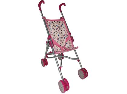 Sparkys Dětský kočárek golfky - růžový s jednorožci