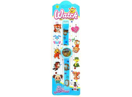 Sparkys Digitální hodinky zvířátka 20,5 cm sv. modré