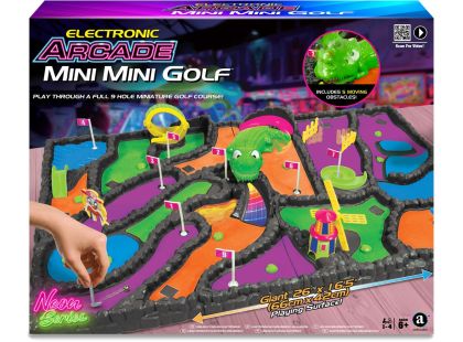 Sparkys Elektronický arkádový mini golf Neon