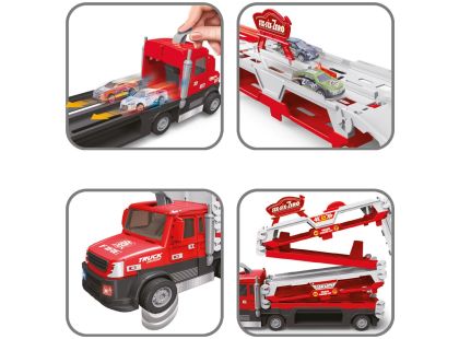 Sparkys Hasičský TRUCK 2v1 se světlem a zvukem a 6 auty