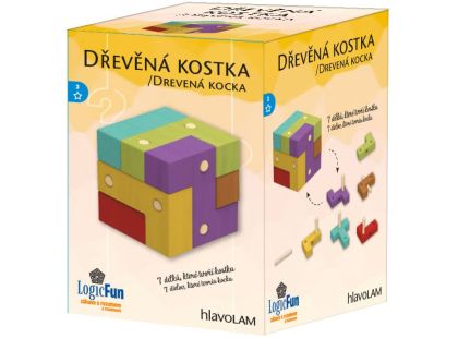 Sparkys Hlavolam - IQ Dřevěná kostka