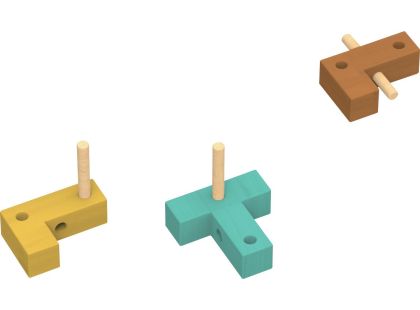 Sparkys Hlavolam - IQ Dřevěná kostka