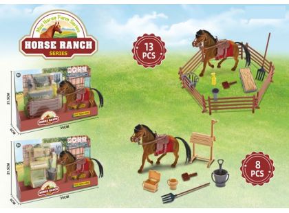 Sparkys Hnědý Kůň s příslušenstvím 8 nebo 13ks