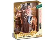 Sparkys Jezdecký hnědý kůň na baterie se zvuky + jezdkyně