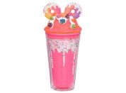 Sparkys Kelímek s víčkem a brčkem Donuts 480ml sv. růžový